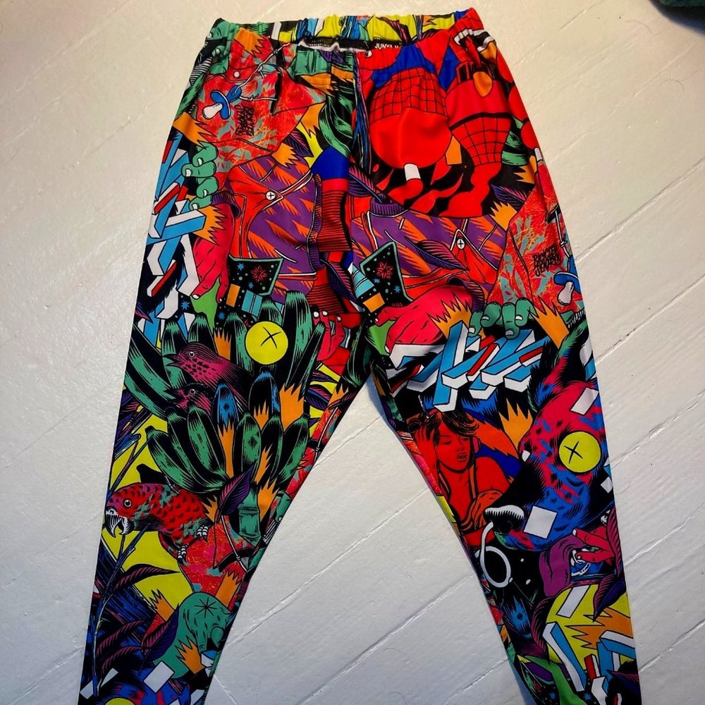 NWOT 2000's Junya Watanabe Comme de Garcons Graphic Comic Leggings Size S